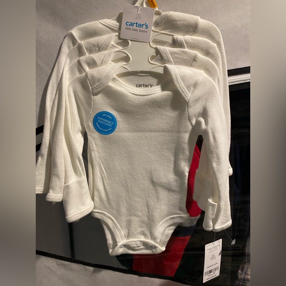 Carter’s Newborn Girls Long Sleeve 4 Piece Bodysuits